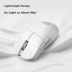 Edifier Bežični gaming miš, 2.4GHz, Bluetooth, USB, Beli