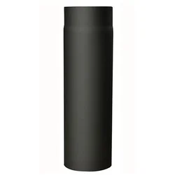 Dimna cev z odprtino 130mm/250 t.1,5mm BLACK