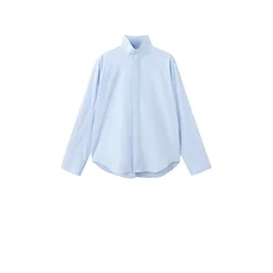 MANGO Bluza ARKANA pastelno modra