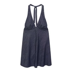 Pull&Bear Poletna obleka  temno modra