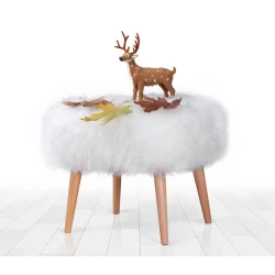 Atelier del Sofa Tabure 50x45x42cm, Belo
