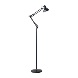 Fleksibilna podna lampa AURIQ 1xE27/60W/230V 184 cm crna