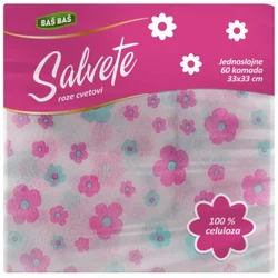 SALVETE ROZE CVETOVI 1SL 33x33 BAS BAS 60/1