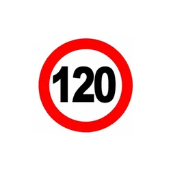 Nalepnica ograničenje brzine 120 fi120