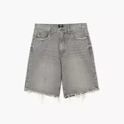 Cropp - Teksas šorts ispranog izgleda - grey