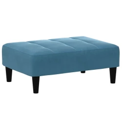 Tabure plavi 77x55x31 cm baršunasti