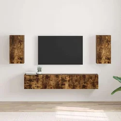 TV zidni ormar Zidne 2 pcs Dimljeni hrast 30 x 31 x 60 cm