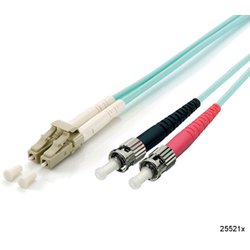 EQUIP FO optični kabel patch cord LC/ST (DUPLEX) 50/125q 20,0m LSOH, Turkizna