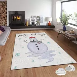 Conceptum Hypnose Tepih sa novogodišnjim motivima Asr-Crpt-9, Pravougaoni, 120x180 cm, Beli