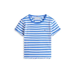 TOMMY HILFIGER Majica ESSENTIAL modra/bela
