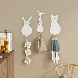 HANAH HOME Čiviluk Animal Kingdom White