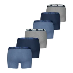 PUMA Boxer Briefs (6-Pack) Men, Clothing, Denim Combo, 6