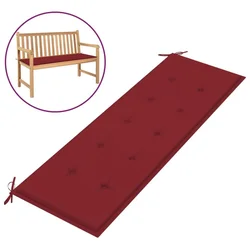 Jastuk za vrtnu klupu boja vina 150x50x4 cm tkanina Oxford