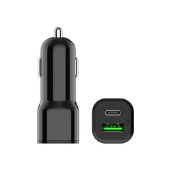 Brzi Auto Punjač | USB-A i Type-C | PD 38W | TORIMA