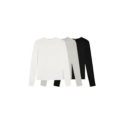 Bershka Majica pegasto siva/črna/bela