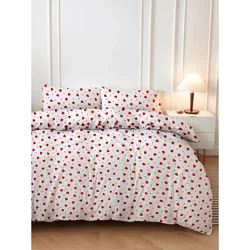 Set posteljine Love Heart Crveno-Belo