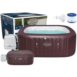 Jacuzzi na napuhavanje Bestway 201*80cm - smeđi + pozadinsko osvjetljenje