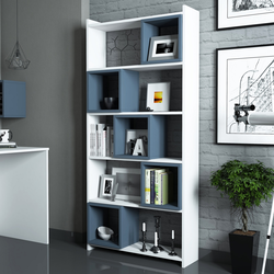 Hanah Home Polica 80x170x22cm Belo-Plava
