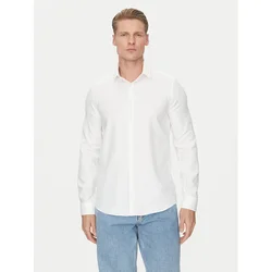 Calvin Klein Srajca K10K114316 Bela Slim Fit