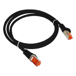 Patch kabel S/FTP kat 6A LSOH 1,0 m črne barve ALANTEC