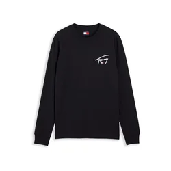Tommy Jeans Majica črna / bela