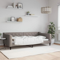Dnevni krevet smeđesivi 100 x 200 cm od tkanine