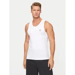 Guess Majica brez rokavov U97M02 KCD31 Bela Regular Fit