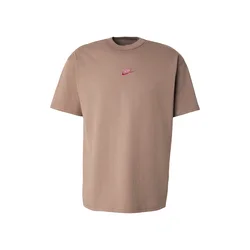 Nike Sportswear Majica PREM ESS svetlo rjava / magenta