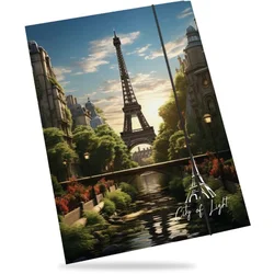Mapa z elastiko - A4, Paris