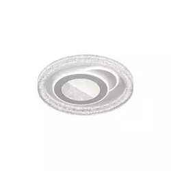 ITALUX PLF-54182R-WH - LED prigušiva plafonska svetiljka TEMPIO LED/55W/230V, prečnik 50 cm + daljinski upravljač