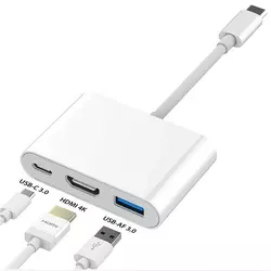 Hub adapter Type-C na Type-C+ USB+ HDMIOpis proizvoda: Hub adapter Type-C na Type-C+ USB+ HDMI