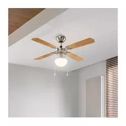 Eglo 56035 - LED plafonski ventilator 1xE27/4,9W/230V, prečnik 106,6 cm