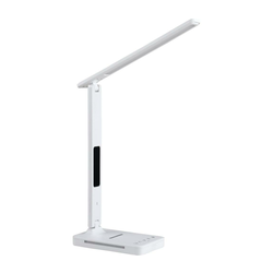 LED prigušiva lampa sa bežičnim QI punjenjem, displejom i USB portom LED/7W/230V 3000-6000K