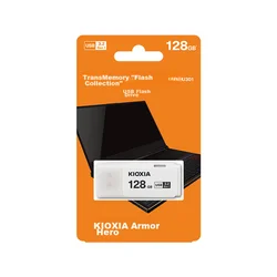 Kioxia USB Flash memorija, 128GB, USB 3.2, Bela