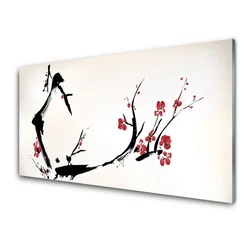tulup.si Steklena slika Abstrakcija graphics 125x50 cm 2 obešalnika