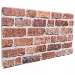 Zidne panele 10 pcs Crvena 100 x 50 cm EPS pjena