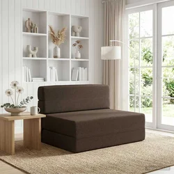 Sofa na razvlačenje Sivosmeđa 70 x 72 x 60 cm Tkanina