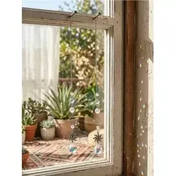 Sinsay - Viseća baštenska dekoracija suncatcher sa kristalima 2 pack - belo