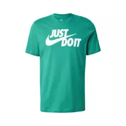Nike Sportswear Majica Swoosh smaragd/bela