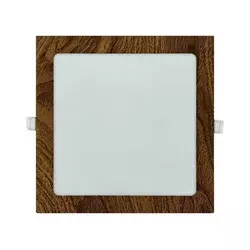 LED ugradno svetlo SQUARE LED/18W/230V 4200K 22x22 cm braon