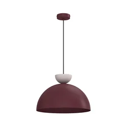 Luster na kablu NEVIS 1xE27/15W/230V O 38 cm bordo
