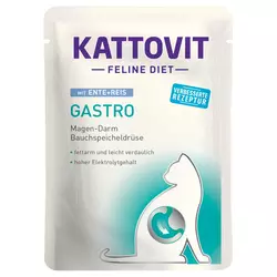 Kattovit Feline Gastro Pouch 24 x 85 g - Losos i riža