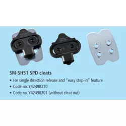 PLOCICE ZA PEDALE SHIMANO SM-SH51 SPD MTB