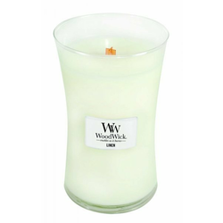 Woodwick sveča Large Linen (93135)