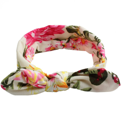 Dječja turban traka za glavu FL-18394 - Bijela KP18394