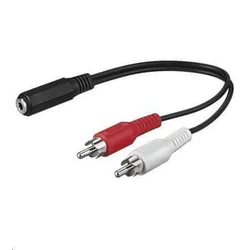 MicroConnect Avdio adapter kabel, 0,2 meter