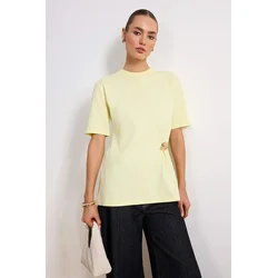 Trendyol Modest Ženska majica Tctss26Rt00003, Žuta