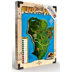 Jurrassic Park Park Map WoodArts 3D Print