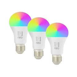 Immax NEO 07794CDO-SADA komplet 3x prigušiva LED RGB+CCT sijalica E27/14W/230V Wi-Fi+daljinski upravljač