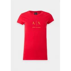 ARMANI EXCHANGE Majica zlata/marelica/rdeča